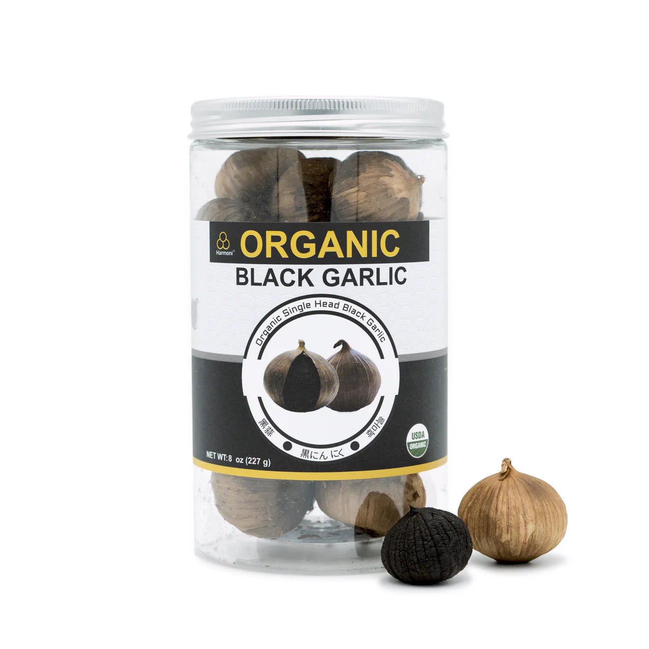Organic Single Head Black Garlic 1/2 lbs