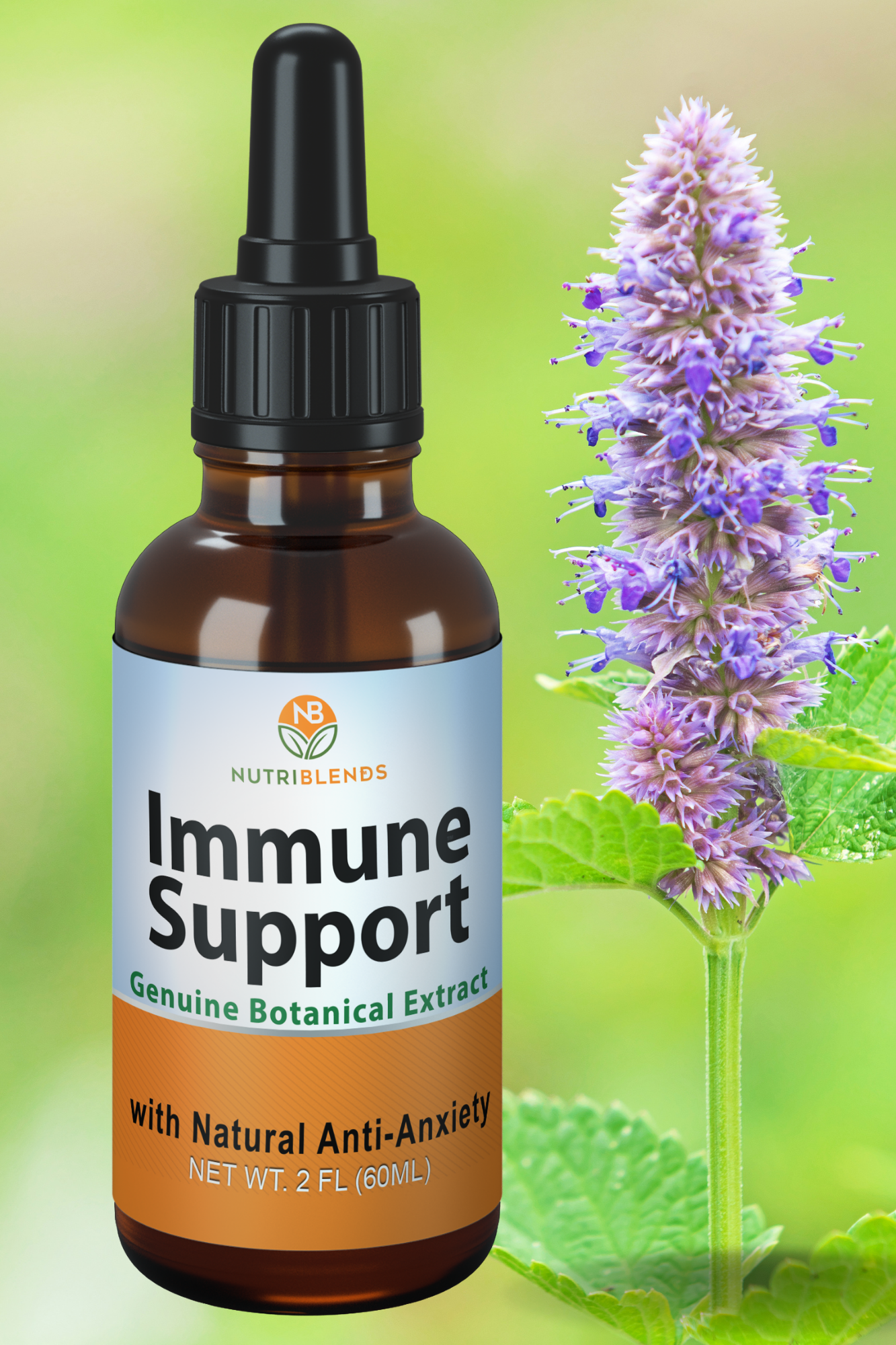 Natural Anti Anxiety Immune Support 2 oz