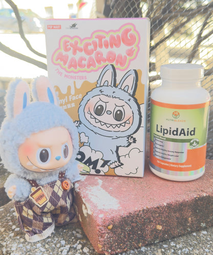 LipidAid with Exciting Macaron -Authentic Labubu PopMart Collection V1 - Blind Box